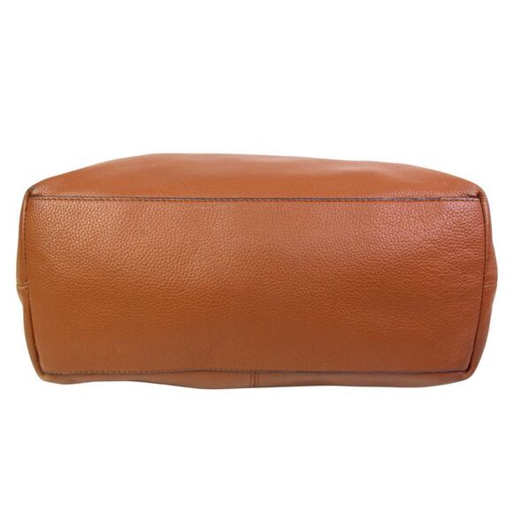 ROOMY Vince Camuto TAN BROWN GENUINE LEATHER SHOULDER BAG HANDBAG TOTE PURSE - Picture 7 of 16